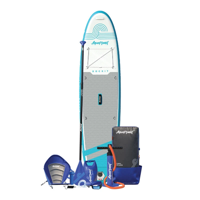 AQUAPLANET Kit De Planche à Pagaie Gonflable Pour Kayak - Rockit, Bleu 2 AQUAPLANET Kit De Planche à Pagaie Gonflable Pour Kayak - Rockit, Bleu – Image 2