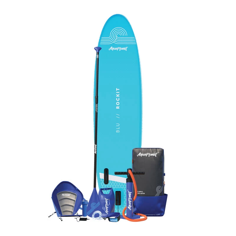 AQUAPLANET Kit De Planche à Pagaie Gonflable Pour Kayak - Rockit, Bleu 3 AQUAPLANET Kit De Planche à Pagaie Gonflable Pour Kayak - Rockit, Bleu – Image 3