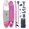 AQUAPLANET Kit De Planche à Pagaie Gonflable Pour Kayak - Rockit, Rose