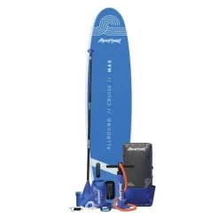 AQUAPLANET Kit Paddle Gonflable - Max Bleu 6 AQUAPLANET Kit Paddle Gonflable - Max Bleu -Board Zone Soldes aquaplanet kit paddle gonflable max bleu 2