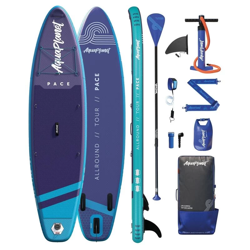 AQUAPLANET Kit Stand Up Paddle Gonflable - Pace Sarcelle Et Minuit 1 AQUAPLANET Kit Stand Up Paddle Gonflable - Pace Sarcelle Et Minuit