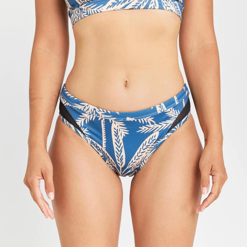 Bas De Maillot De Bain Culotte Femme - Savana Palmer Bleu 3 Bas De Maillot De Bain Culotte Femme - Savana Palmer Bleu – Image 3