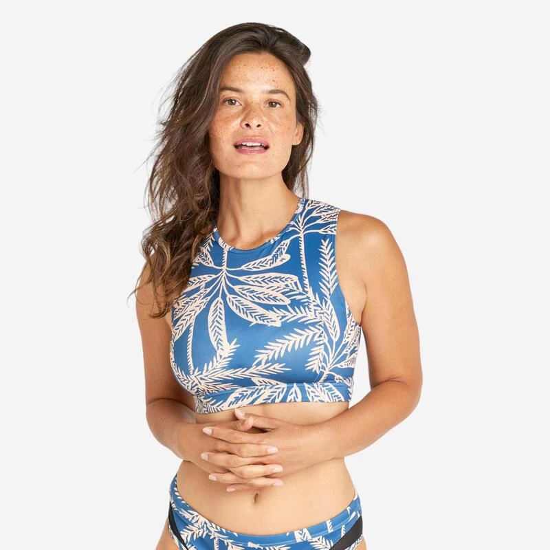 Bas De Maillot De Bain Culotte Femme - Savana Palmer Bleu 6 Bas De Maillot De Bain Culotte Femme - Savana Palmer Bleu – Image 6