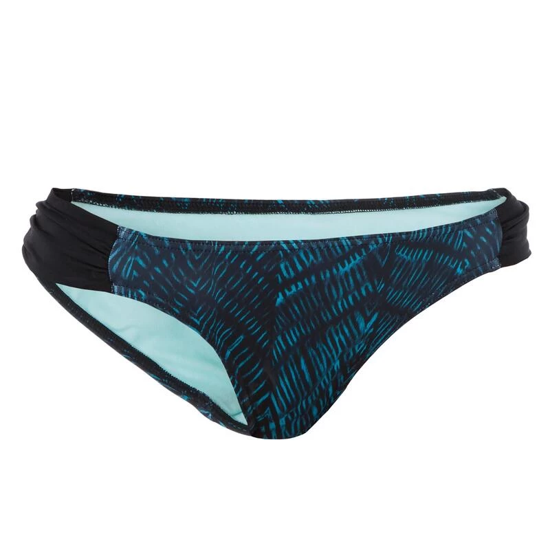 Bas De Maillot De Bain De Surf Femme Plissée Côté NIKI SHIBO BLEU 2 Bas De Maillot De Bain De Surf Femme Plissée Côté NIKI SHIBO BLEU – Image 2