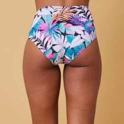 BAS DE MAILLOT DE BAIN DE SURF FEMME TAILLE HAUTE ROMI JIMA BLACK -Board Zone Soldes bas de maillot de bain de surf femme taille haute romi jima black 2