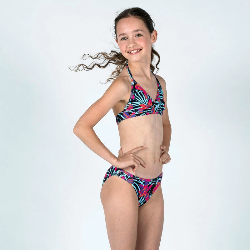 Bas De Maillot De Bain Fille - 100 Zeli Tropical Party Rose 2 Bas De Maillot De Bain Fille - 100 Zeli Tropical Party Rose – Image 2