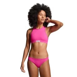 Bas De Maillot De Bain Hipster Pour Femmes PUMA Neon Pink -Board Zone Soldes bas de maillot de bain hipster pour femmes puma neon pink 2