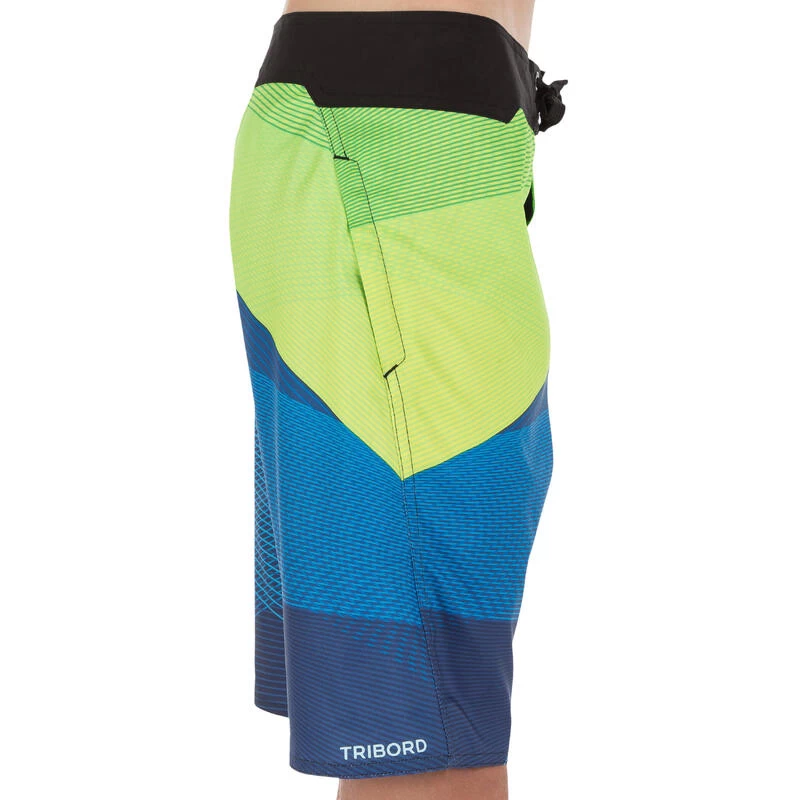 Tribord Boardshort Long Garçon Lafitenia Tension Vert 3 Tribord Boardshort Long Garçon Lafitenia Tension Vert – Image 3