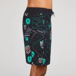 Boardshort Surf 500 19" PARADISE BLACK 13 Boardshort Surf 500 19" PARADISE BLACK -Board Zone Soldes boardshort surf 500 19 paradise black 3