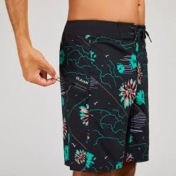 Boardshort Surf 500 19" PARADISE BLACK 16 Boardshort Surf 500 19" PARADISE BLACK -Board Zone Soldes boardshort surf 500 19 paradise black 6