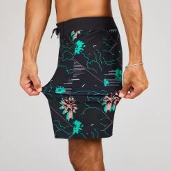 Boardshort Surf 500 19" PARADISE BLACK 17 Boardshort Surf 500 19" PARADISE BLACK -Board Zone Soldes boardshort surf 500 19 paradise black 7