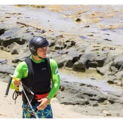 Casque De Protection Unisexe Kitesurf Et Sport Nautiques OCEAN DELPHN Noir -Board Zone Soldes casque de protection unisexe kitesurf et sport nautiques ocean delphn noir 2