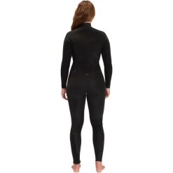 Billabong Combinaison De Surf Synergy 5/4mm - Zip Au Dos - Noir Femmes -Board Zone Soldes combinaison de surf synergy 54mm zip au dos noir femmes 4
