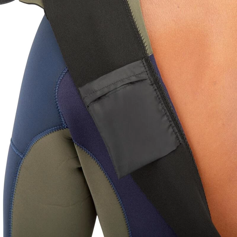 Combinaison SURF 500 Néoprène 3/2 Mm Homme Bleue Kaki 8 Combinaison SURF 500 Néoprène 3/2 Mm Homme Bleue Kaki – Image 8