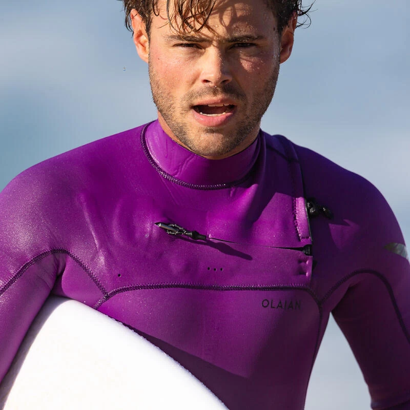 Combinaison Surf Néoprène 4/3 Mm Homme - 900 Fuchsia 3 Combinaison Surf Néoprène 4/3 Mm Homme - 900 Fuchsia – Image 3