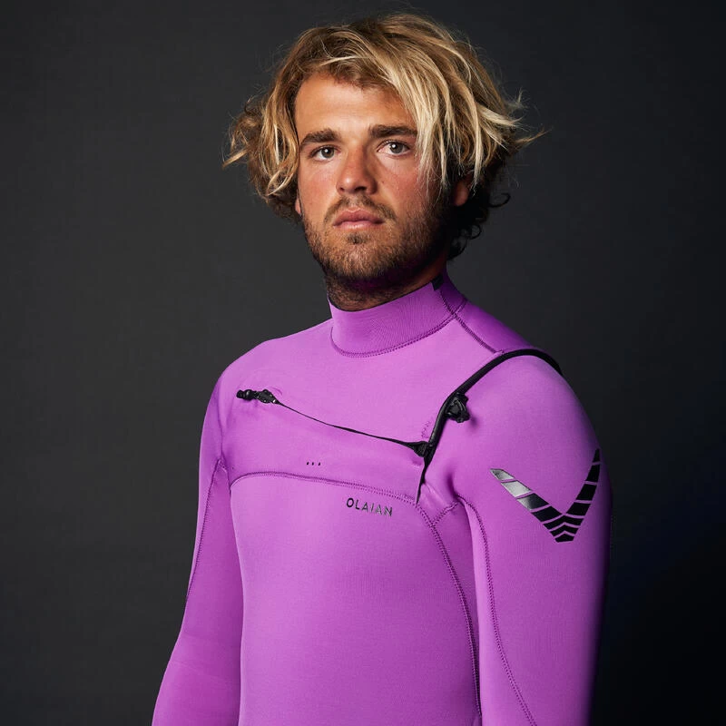 Combinaison Surf Néoprène 4/3 Mm Homme - 900 Fuchsia 4 Combinaison Surf Néoprène 4/3 Mm Homme - 900 Fuchsia – Image 4