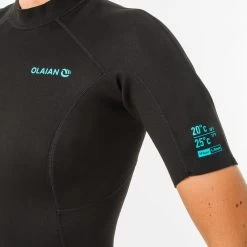 Combinaison Surf Shorty 100 Néoprène 1,5mm Femme Noire -Board Zone Soldes combinaison surf shorty 100 neoprene 15mm femme noire 6