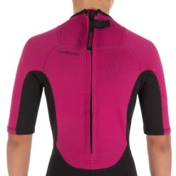 Tribord Combinaison Surf Shorty 100 Néoprène Enfant Violet -Board Zone Soldes combinaison surf shorty 100 neoprene enfant violet 3