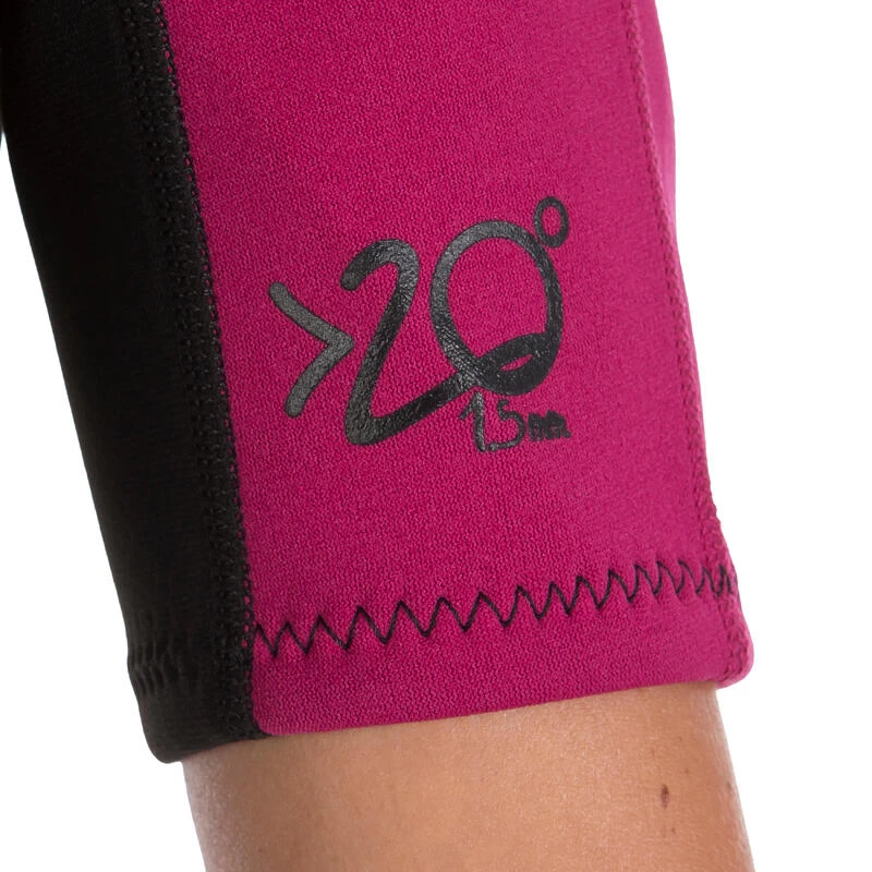 Tribord Combinaison Surf Shorty 100 Néoprène Femme Violet 6 Tribord Combinaison Surf Shorty 100 Néoprène Femme Violet – Image 6