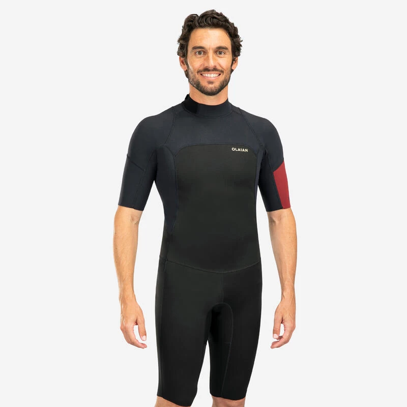 Combinaison Surf Shorty 500 Stretch Néoprène 1,5 Mm Homme Bdx 1 Combinaison Surf Shorty 500 Stretch Néoprène 1,5 Mm Homme Bdx