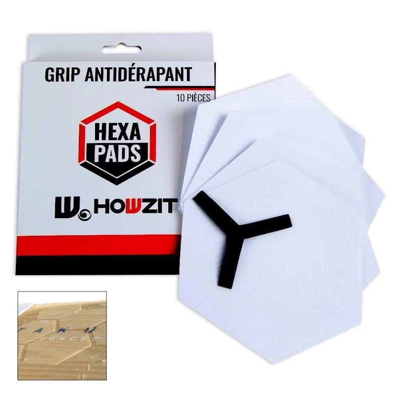 GRIP ANTIDÉRAPANT HEXAPADS - HOWZIT - 10 PCS - 1 GRIP ANTIDÉRAPANT HEXAPADS - HOWZIT - 10 PCS -