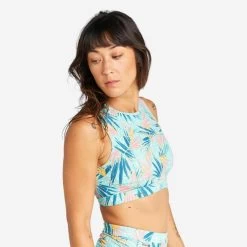 Haut De Maillot De Bain Brassière Femme - Carla Leoplant Turquoise