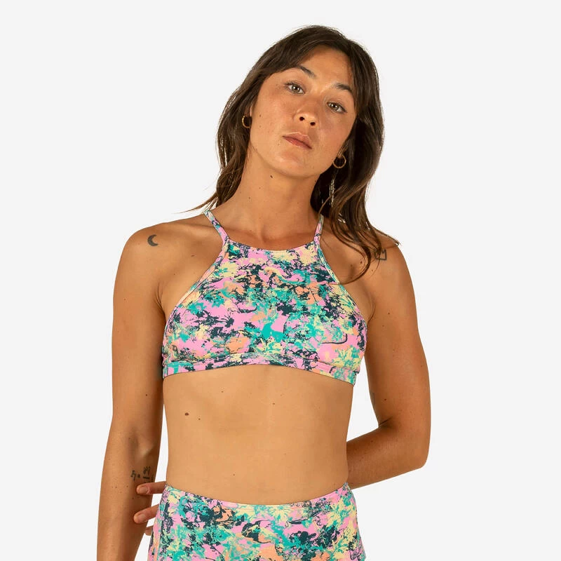 HAUT DE MAILLOT DE BAIN FEMME BRASSIÈRE DE SURF AVEC COQUES ANDREA PUNKY PINK 2 HAUT DE MAILLOT DE BAIN FEMME BRASSIÈRE DE SURF AVEC COQUES ANDREA PUNKY PINK – Image 2