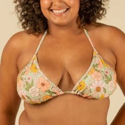 HAUT DE MAILLOT DE BAIN FEMME TRIANGLE COULISSANT AVEC COQUES VINTAGE 10 HAUT DE MAILLOT DE BAIN FEMME TRIANGLE COULISSANT AVEC COQUES VINTAGE -Board Zone Soldes haut de maillot de bain femme triangle coulissant avec coques vintage 3