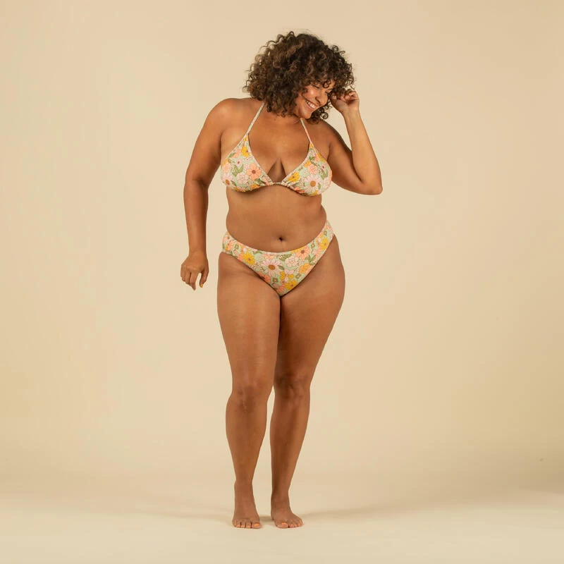 HAUT DE MAILLOT DE BAIN FEMME TRIANGLE COULISSANT AVEC COQUES VINTAGE 5 HAUT DE MAILLOT DE BAIN FEMME TRIANGLE COULISSANT AVEC COQUES VINTAGE – Image 5