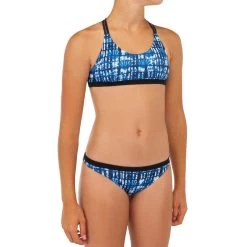 HAUT DE MAILLOT DE BAIN SURF FILLE BRASSIÈRE BLEU BONDI 500 10 HAUT DE MAILLOT DE BAIN SURF FILLE BRASSIÈRE BLEU BONDI 500 -Board Zone Soldes haut de maillot de bain surf fille brassiere bleu bondi 500 3