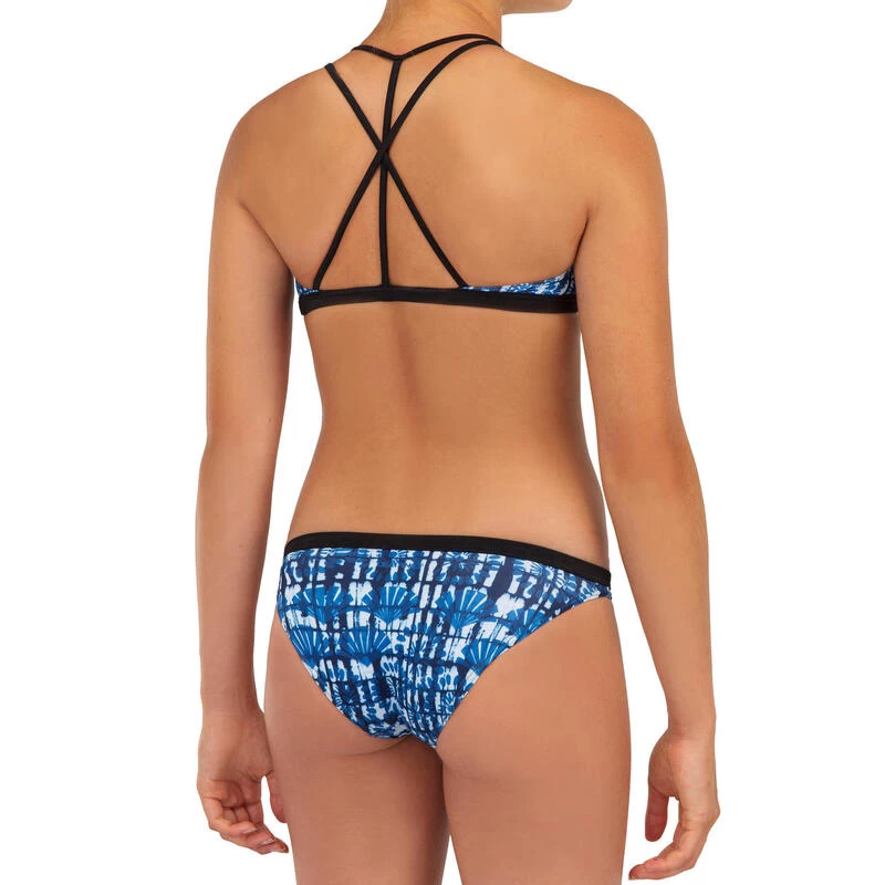 HAUT DE MAILLOT DE BAIN SURF FILLE BRASSIÈRE BLEU BONDI 500 5 HAUT DE MAILLOT DE BAIN SURF FILLE BRASSIÈRE BLEU BONDI 500 – Image 5