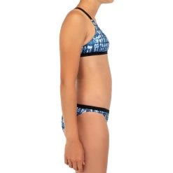 HAUT DE MAILLOT DE BAIN SURF FILLE BRASSIÈRE BLEU BONDI 500 12 HAUT DE MAILLOT DE BAIN SURF FILLE BRASSIÈRE BLEU BONDI 500 -Board Zone Soldes haut de maillot de bain surf fille brassiere bleu bondi 500 5
