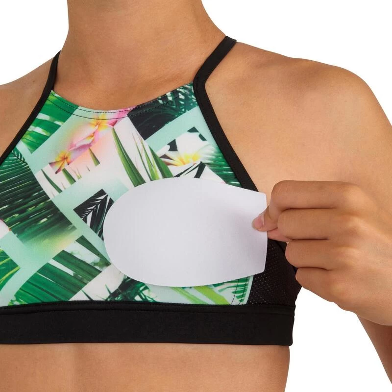 HAUT DE MAILLOT DE BAIN SURF FILLE BRASSIERE VERT BAHA 900 2 HAUT DE MAILLOT DE BAIN SURF FILLE BRASSIERE VERT BAHA 900 – Image 2