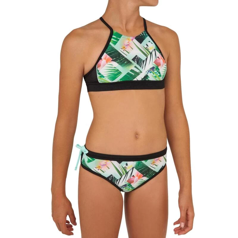 HAUT DE MAILLOT DE BAIN SURF FILLE BRASSIERE VERT BAHA 900 3 HAUT DE MAILLOT DE BAIN SURF FILLE BRASSIERE VERT BAHA 900 – Image 3