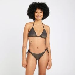 Haut De Maillot De Bain Triangle Femme - Mae Noir Pailleté 7 Haut De Maillot De Bain Triangle Femme - Mae Noir Pailleté -Board Zone Soldes haut de maillot de bain triangle femme mae noir paillete 3