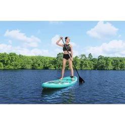 Bestway Kit Paddle Sup Gonflable Aqua Glider Avec Traveltech 3,20 m 7 Bestway Kit Paddle Sup Gonflable Aqua Glider Avec Traveltech 3,20 m -Board Zone Soldes kit paddle sup gonflable aqua glider avec traveltech 320 m 1