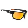 Lunettes De Soleil CIERZO Noir Mat, CX Polarisés ORANGE - Cat.3 - MUNDAKA