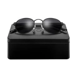 Lunettes De Soleil Rondes Acier Inox Surf Homme Et Femme The Tube Noir