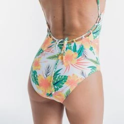 Maillot De Bain 1 Pièce Femme ROXY HAWAI Blanc -Board Zone Soldes maillot de bain 1 piece femme roxy hawai blanc 5