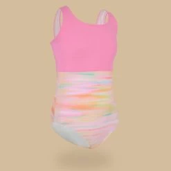 MAILLOT DE BAIN 1 PIECE FILLE 500 FUSHIA