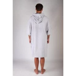 Pacifique Sud | Poncho Surf | Gris Clair | Avec Manches -Board Zone Soldes pacifique sud poncho surf gris clair avec manches 5