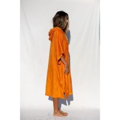 Pacifique Sud | Poncho Surf | Orange | Avec Manches -Board Zone Soldes pacifique sud poncho surf orange avec manches 3