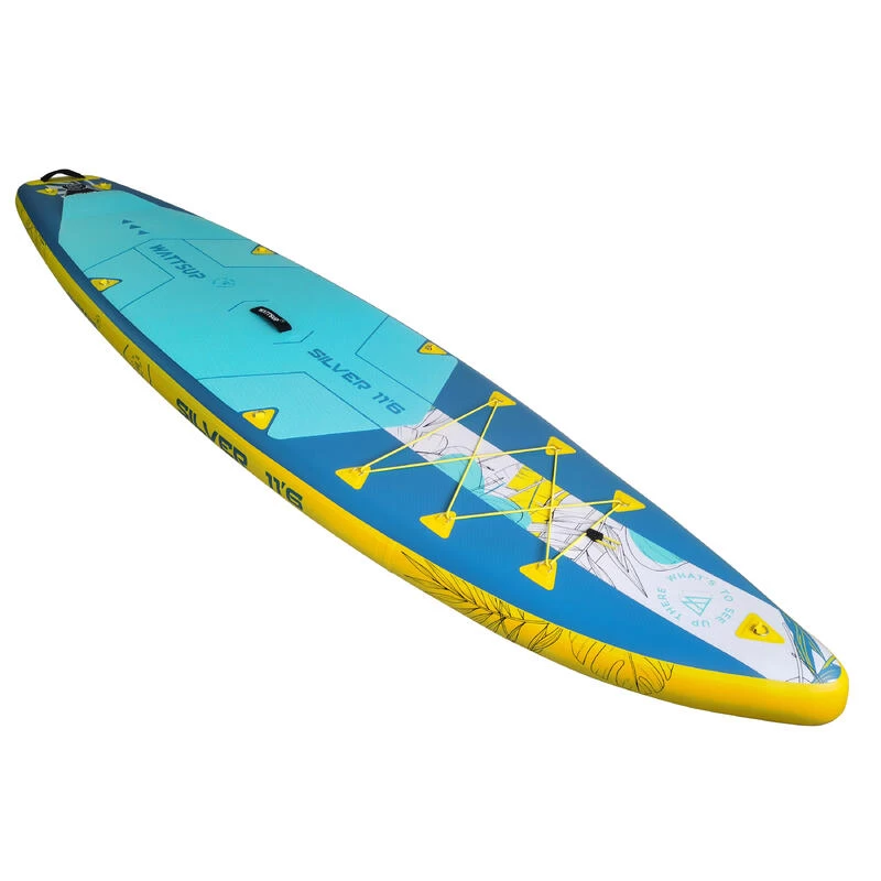 PACK (PLANCHE, POMPE, PAGAIE) STAND UP PADDLE GONFLABLE WATTSUP SILV 11'6 COMBO 2 PACK (PLANCHE, POMPE, PAGAIE) STAND UP PADDLE GONFLABLE WATTSUP SILV 11'6 COMBO – Image 2