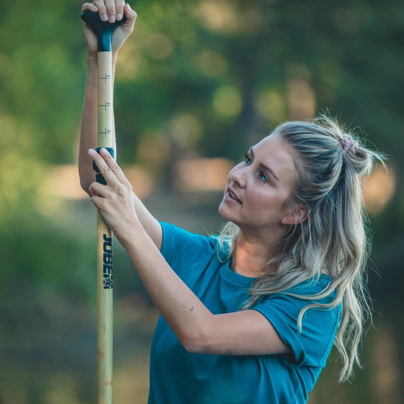 Pagaie JOBE Bambou Classic SUP Paddle 2 Partie Réglables | 180-220cm 2 Pagaie JOBE Bambou Classic SUP Paddle 2 Partie Réglables | 180-220cm – Image 2