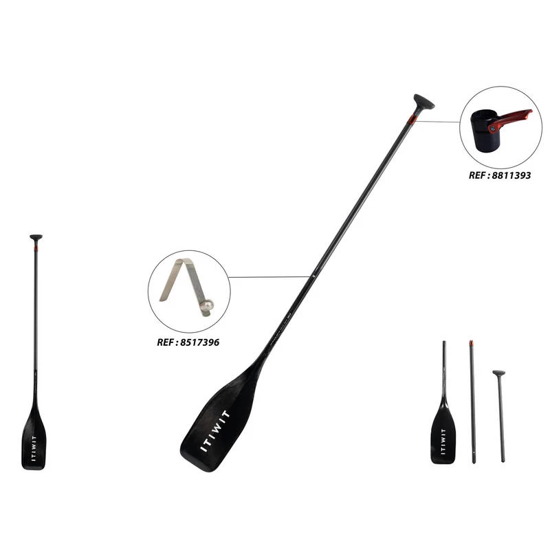 Pagaie Stand Up Paddle Carbone Démontable Réglable 3 Parties (165-205 Cm) - 900 6 Pagaie Stand Up Paddle Carbone Démontable Réglable 3 Parties (165-205 Cm) - 900 – Image 6