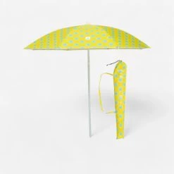 Decathlon PARASOL DE PLAGE PARUV 160 UPF 50+ 2 PLACES - IMPRIMÉ JAUNE