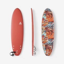 Planche De Surf Mousse 7' - 500 Orange
