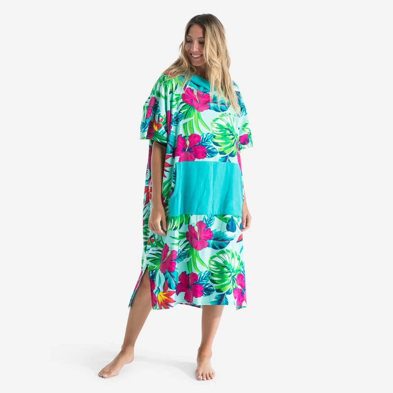 PONCHO SURF 500 ADULTE Print Bora 1 PONCHO SURF 500 ADULTE Print Bora