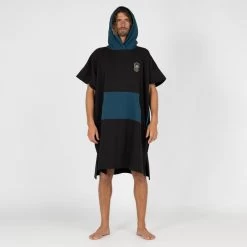 Poncho Surf Adulte - 500 Noir -Board Zone Soldes poncho surf adulte 500 noir 2