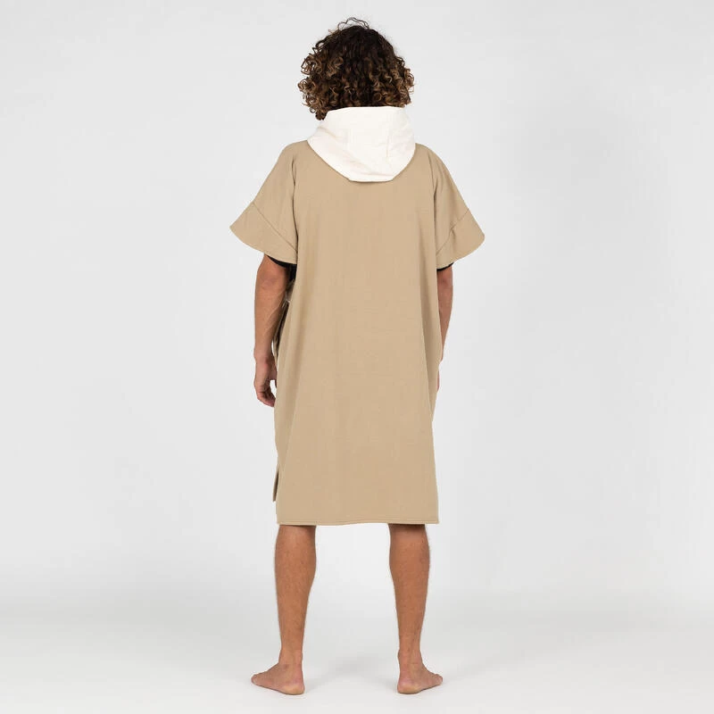 Poncho Surf Adulte - 500 Sable 2 Poncho Surf Adulte - 500 Sable – Image 2